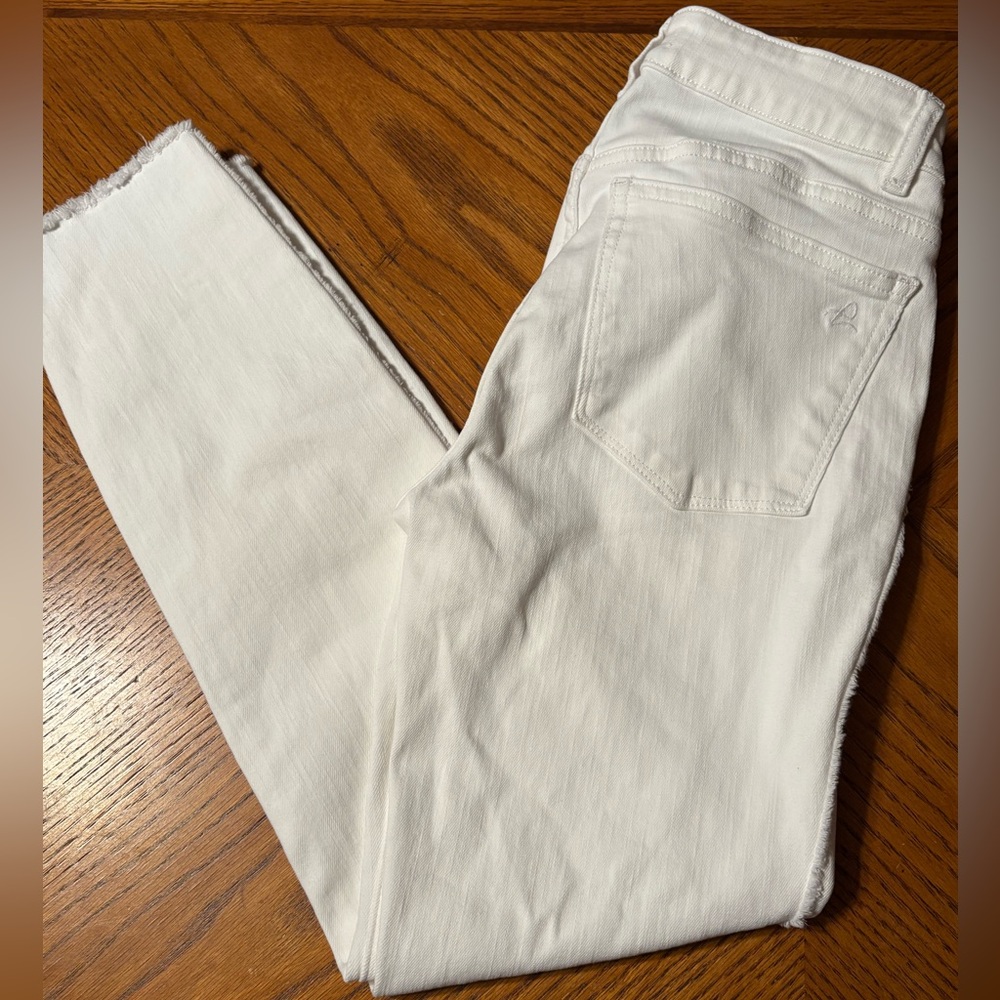 DL1961 Women's Florence Cropped White Skinny Jeans size 27 mid rise instasculpt